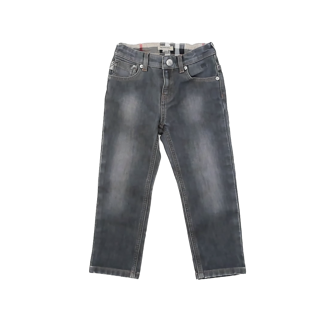 Burberry Boys Grey Denim Jeans Size: 4T Grey Denim