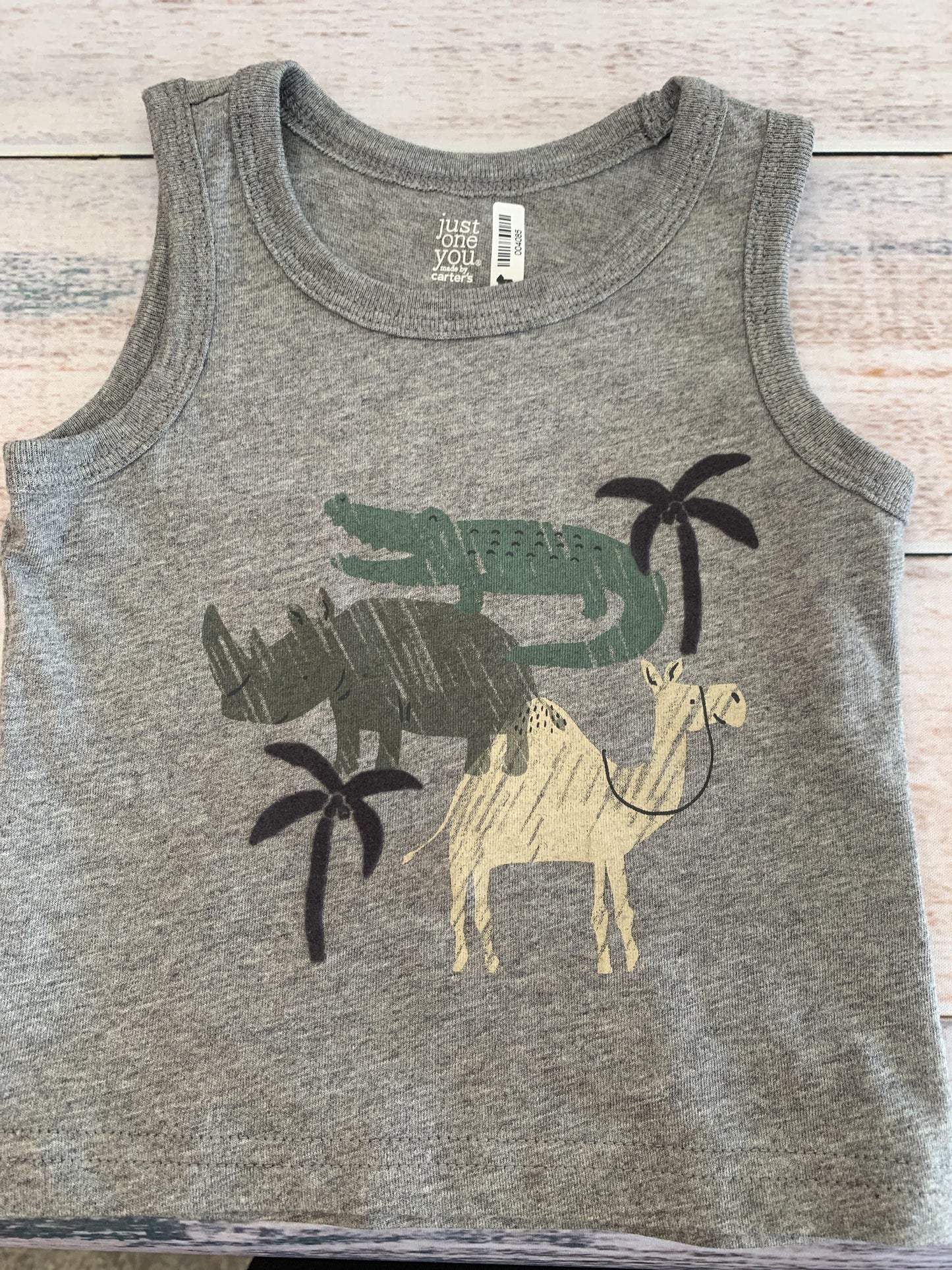 Carters Boys Grey | Dinosaur Tank Top Size: 9 months Grey | Dinosaur