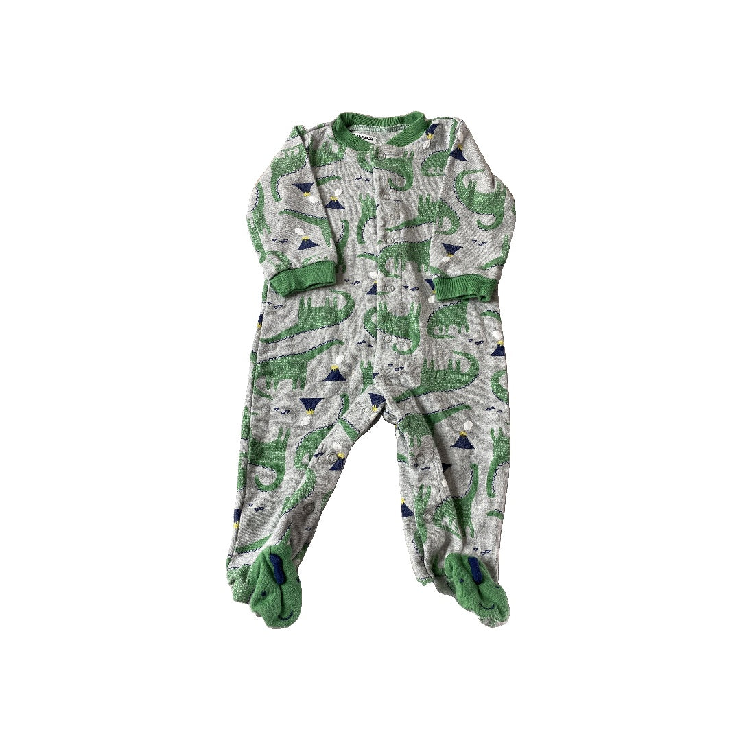 Carters Boys Grey | Dinosaur Pajamas Size: 6 months Grey | Dinosaur