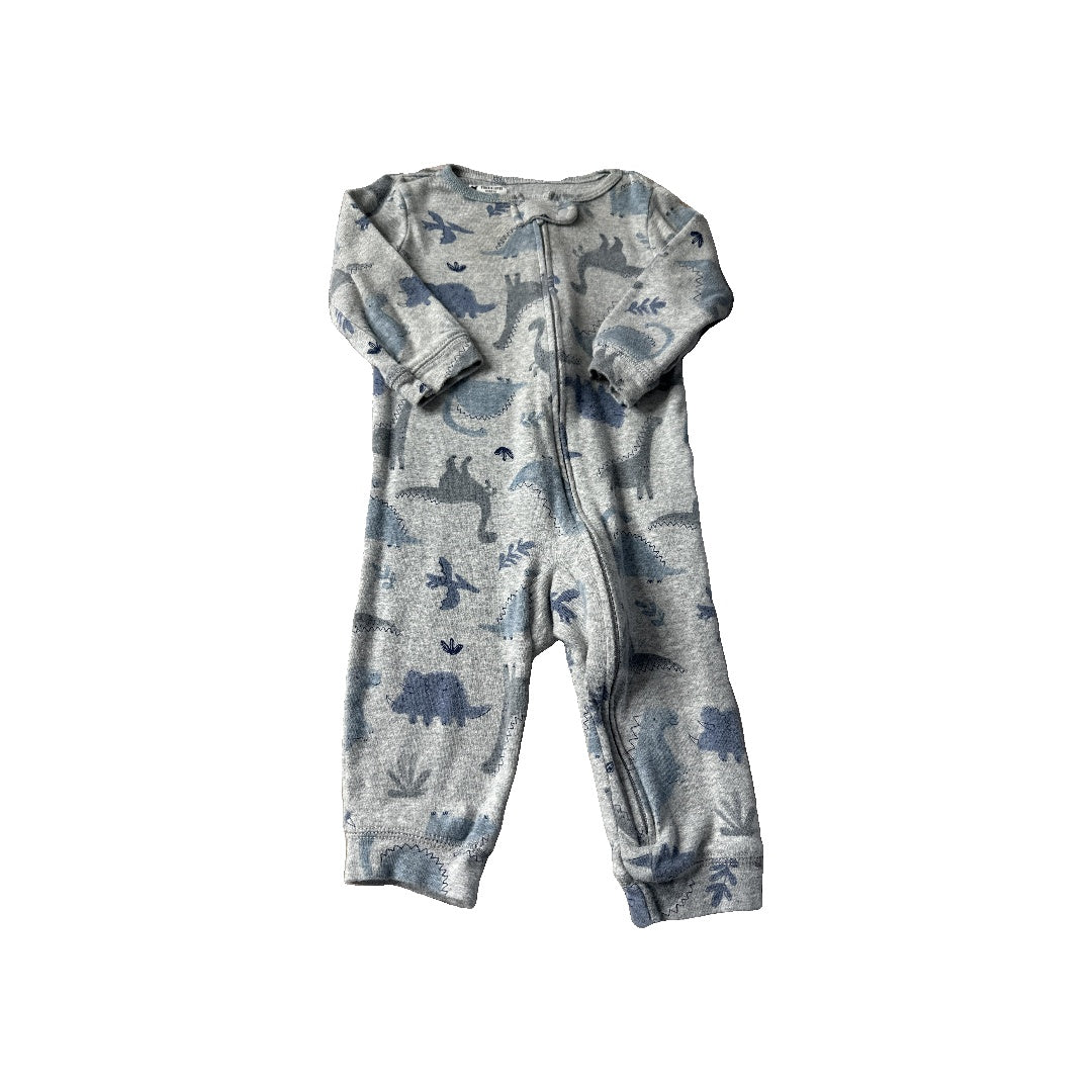 Carters Boys Grey | Dinosaur Pajamas Size: 9 months Grey | Dinosaur
