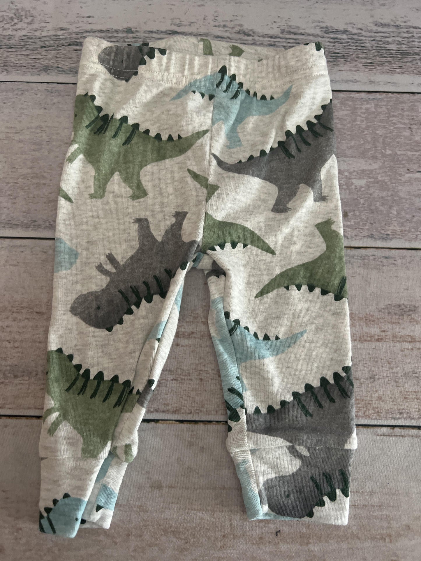 Just Born Boys Grey | Dinosaur Pants Size: 6 months Grey | Dinosaur