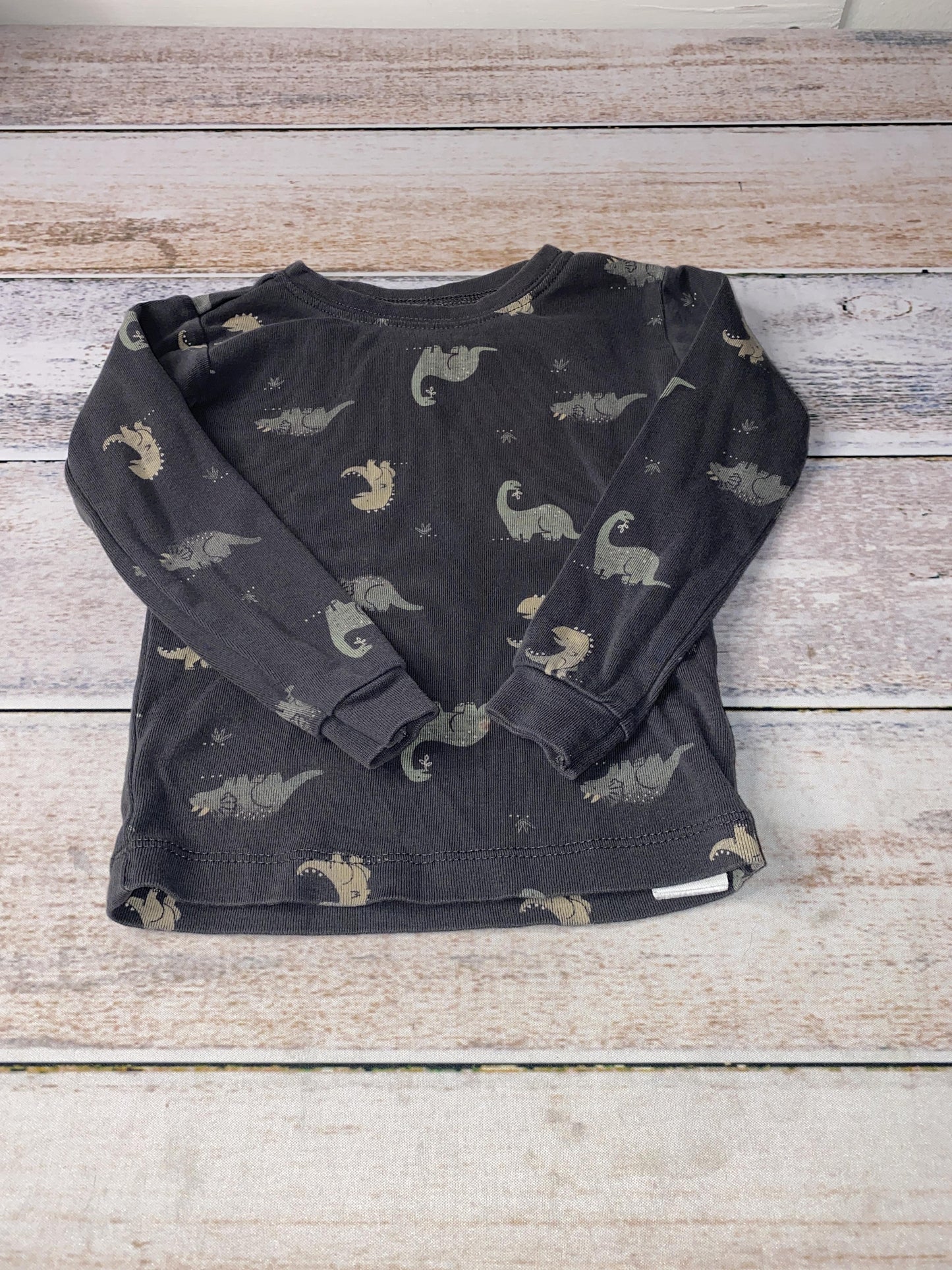 Petit Lemi Boys Grey | Dinosaur Pajamas Size: 18 months Grey | Dinosaur