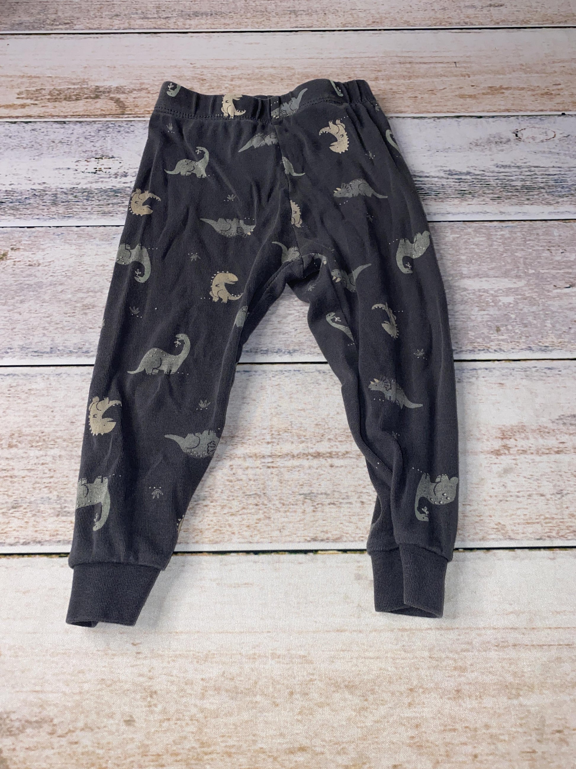 Petit Lemi Boys Grey | Dinosaur Pajamas Size: 18 months Grey | Dinosaur