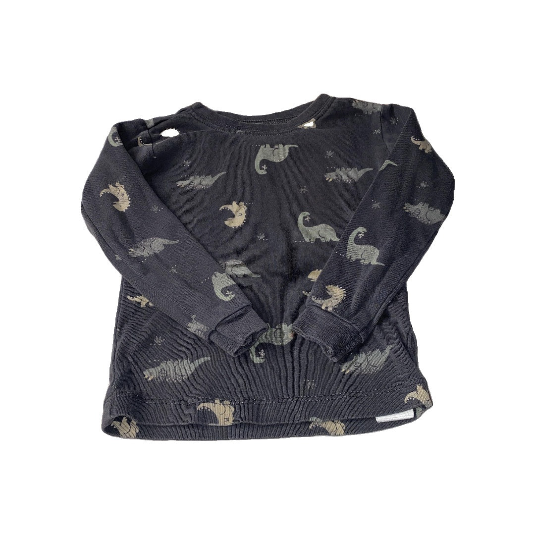 Petit Lemi Boys Grey | Dinosaur Pajamas Size: 18 months Grey | Dinosaur