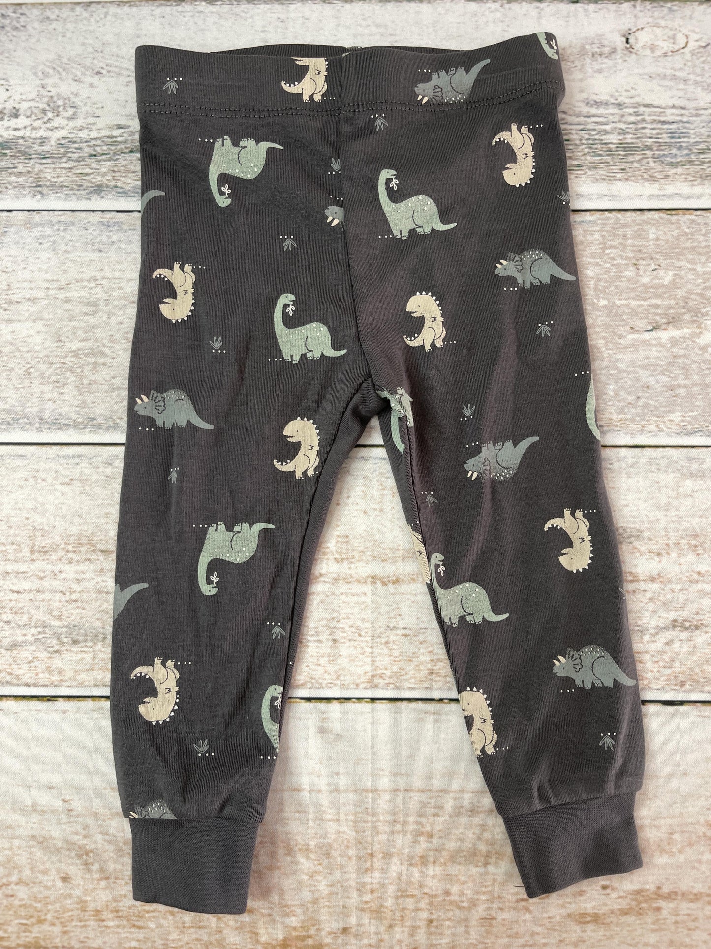Petit Lemi Boys Grey | Dinosaur Pajamas Size: 12 months Grey | Dinosaur