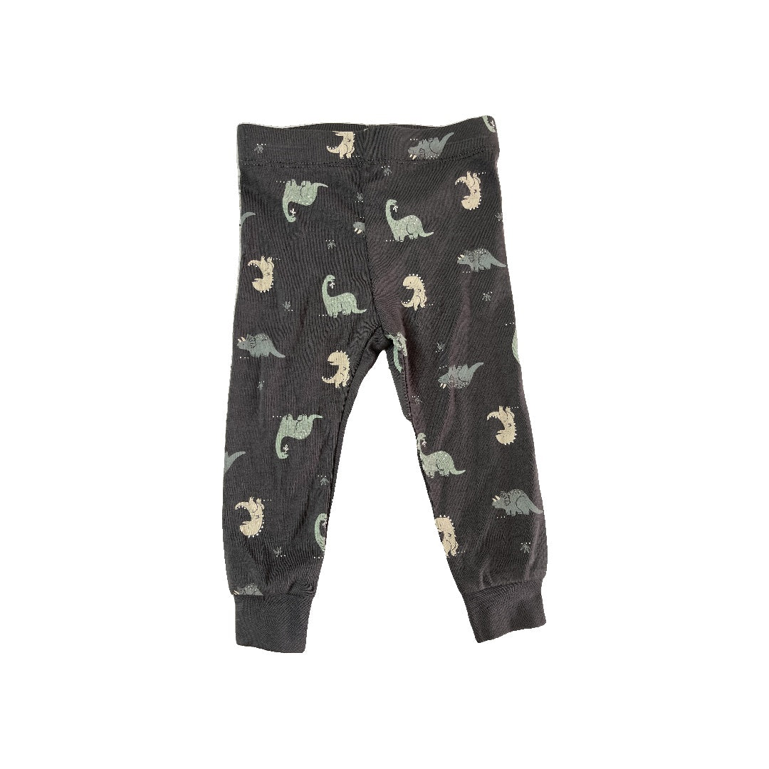 Petit Lemi Boys Grey | Dinosaur Pajamas Size: 12 months Grey | Dinosaur