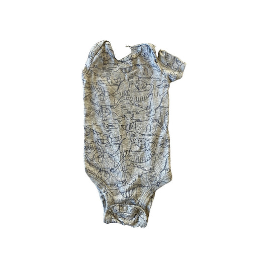 Carters Boys Grey | Dinosaur Onesie Size: 9 months Grey | Dinosaur