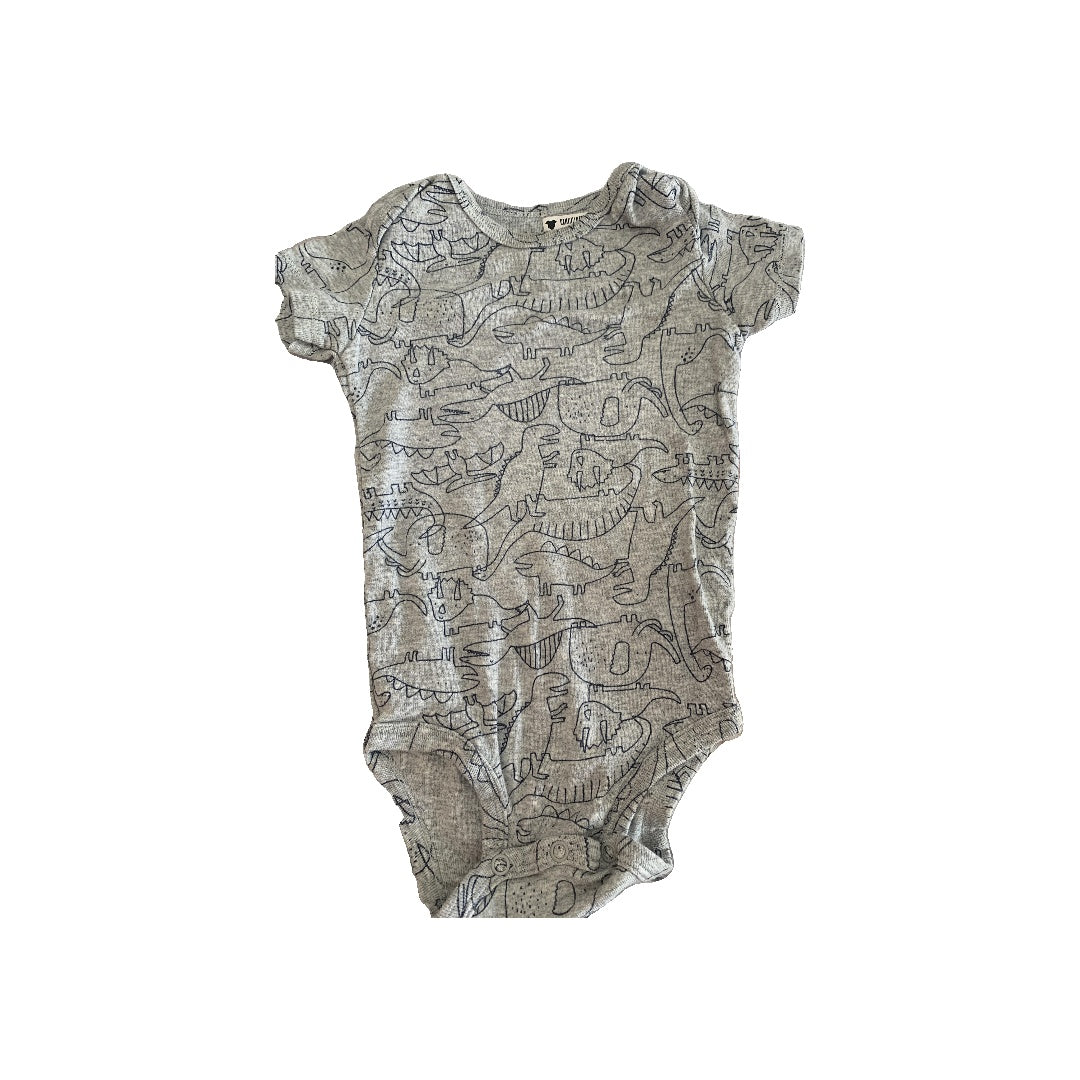 Carters Boys Grey | Dinosaur Onesie Size: 12 months Grey | Dinosaur