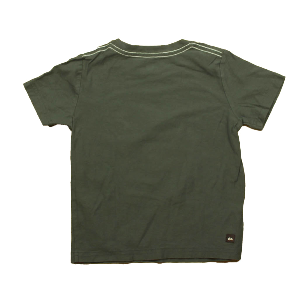 Tea Boys Grey Dragon Short Sleeve Shirt Size: 4T Grey Dragon