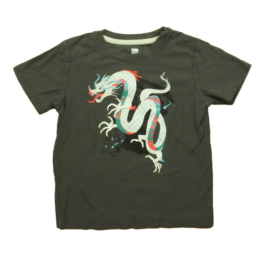 Tea Boys Grey Dragon Short Sleeve Shirt Size: 4T Grey Dragon