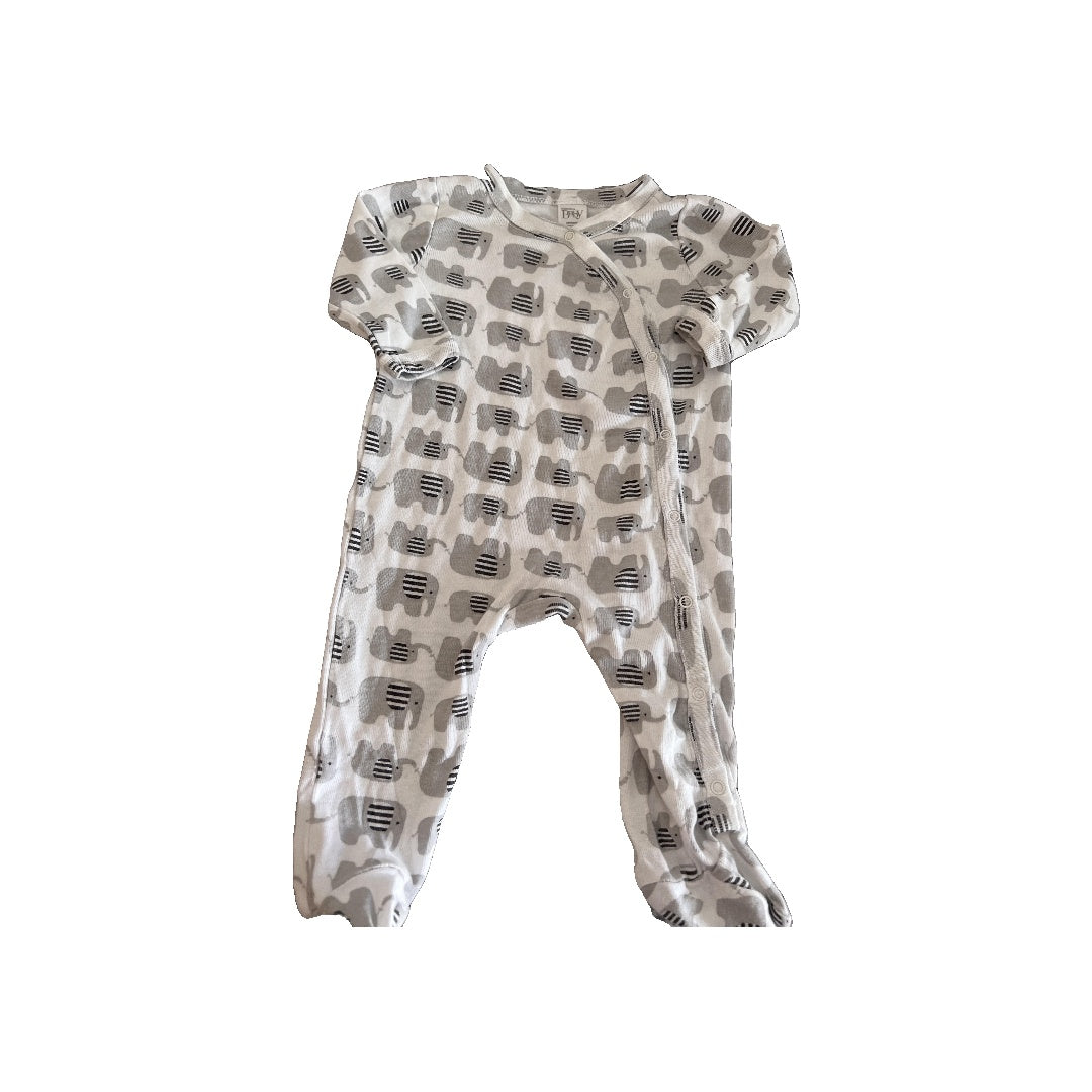 Boys Grey | Elephant Pajamas Size: Newborn Grey | Elephant