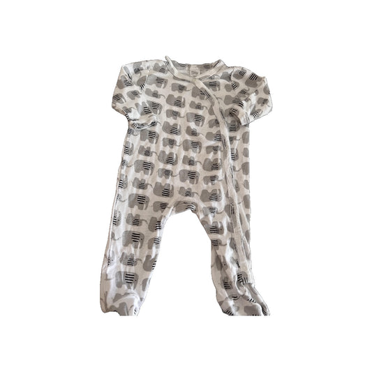 Boys Grey | Elephant Pajamas Size: Newborn Grey | Elephant