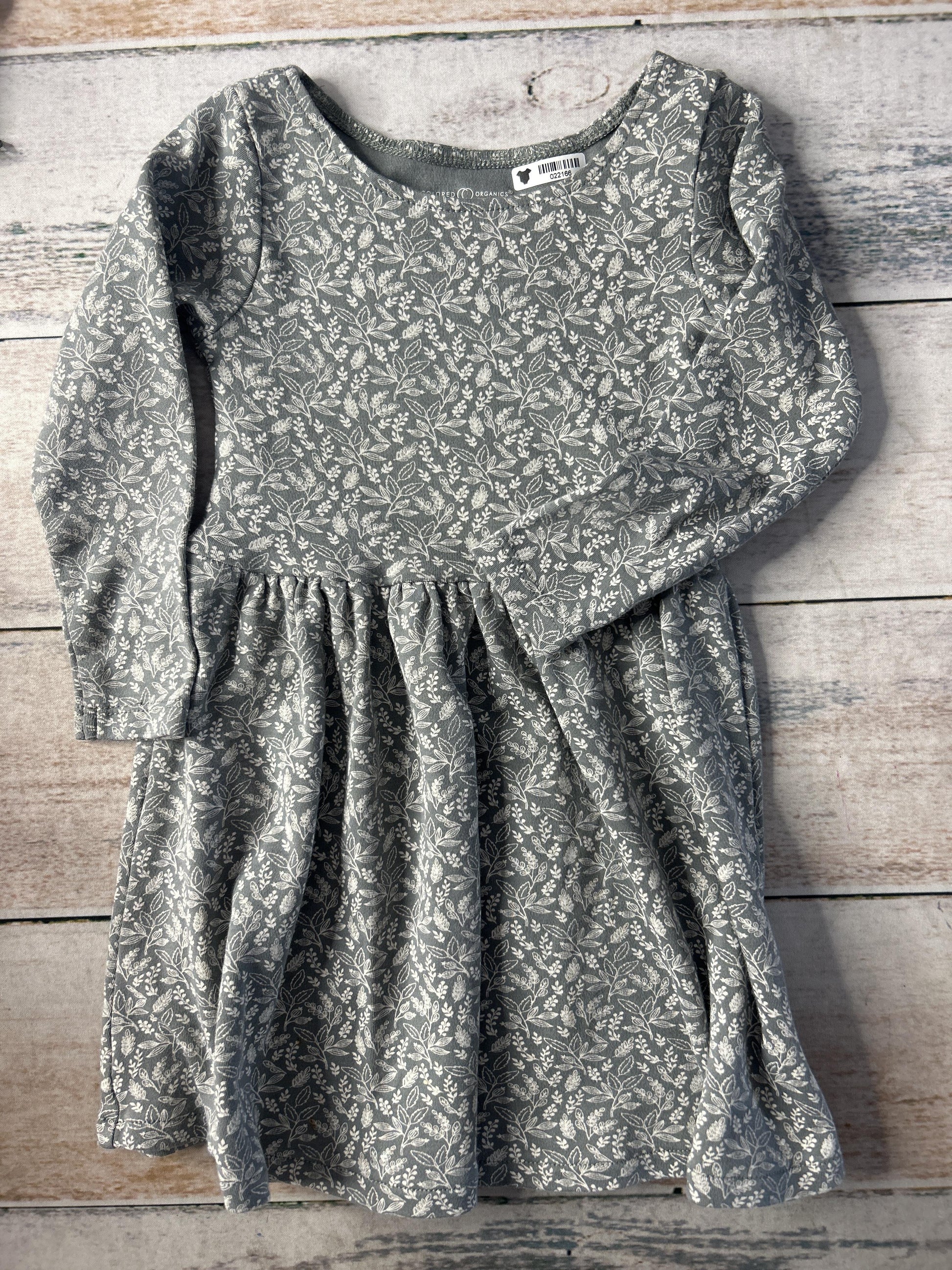 Girls Grey | Floral Dress Size: 3T Grey | Floral