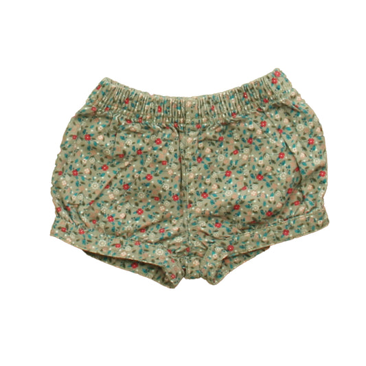Tea Girls Grey | Floral Shorts Size: 9-12 Months Grey | Floral