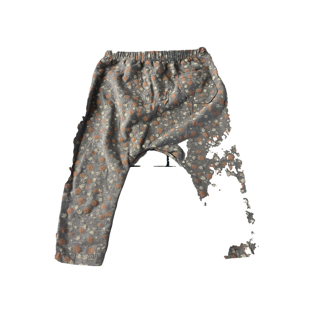 Jessica Simpson Girls Grey | Flowers Pants Size: 6-9 months Grey | Flowers