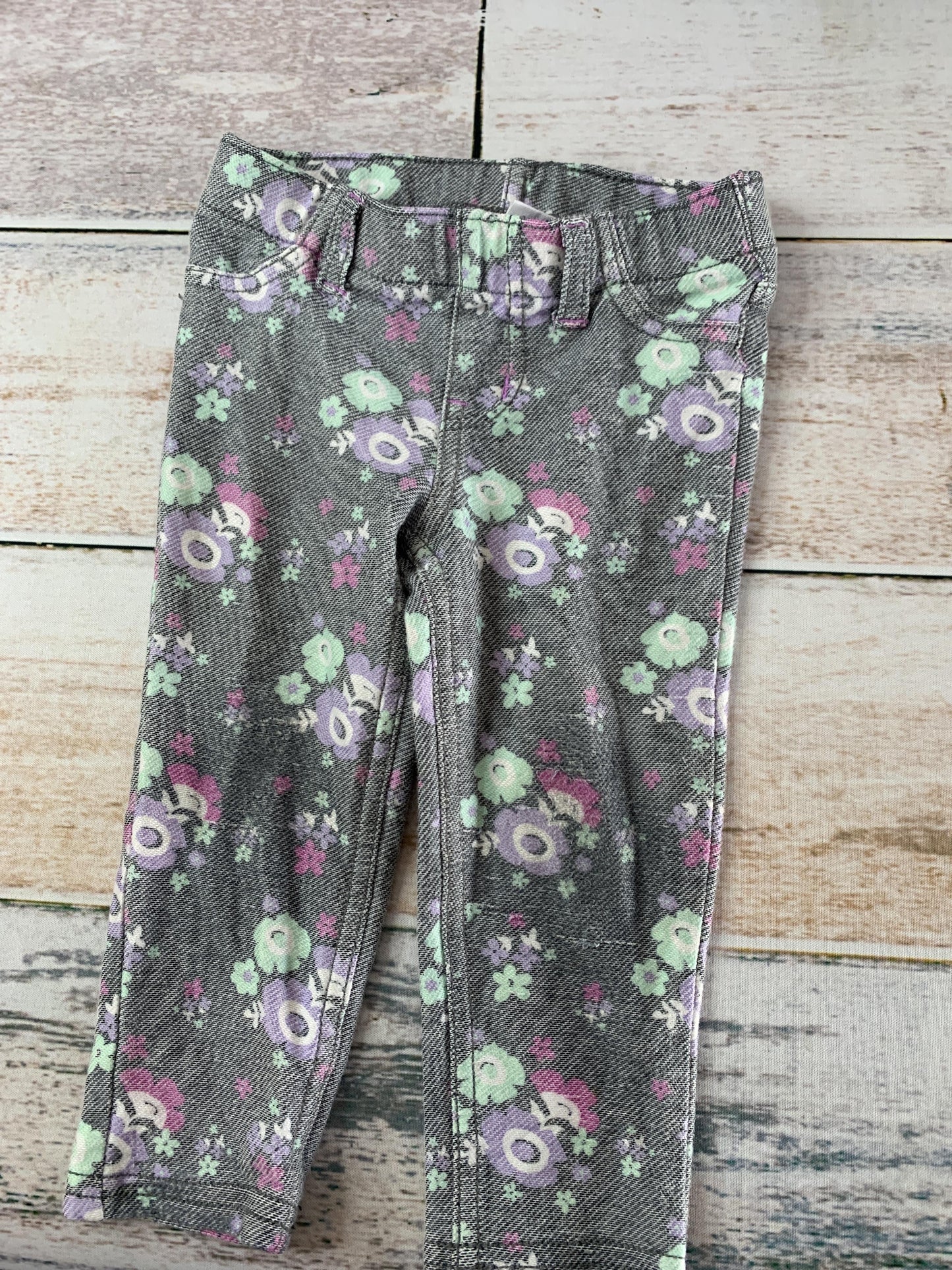 Circo Girls Grey | Flowers Pants Size: 18 months Grey | Flowers