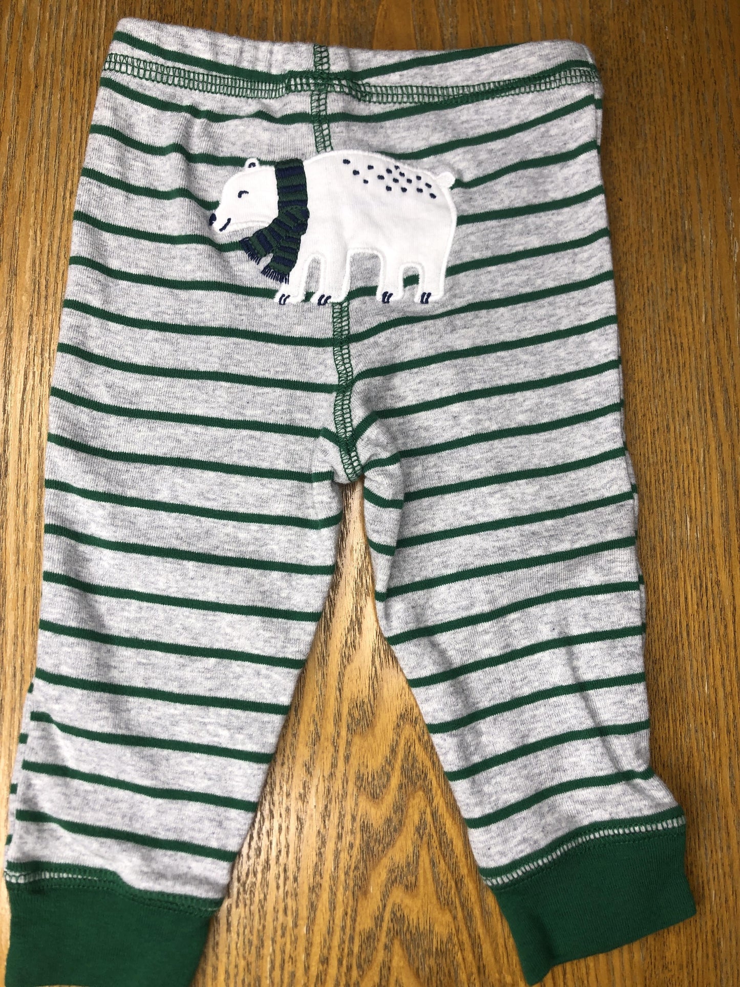 Carters Unisex Grey | Forest Green Pants Size: 3 months Grey | Forest Green