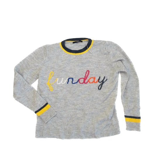 Next Girls Grey | Funday Sweater Size: 14 Years Grey | Funday