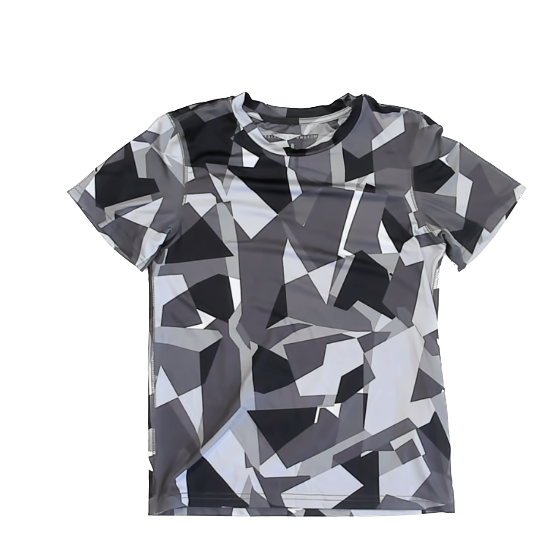 Rockets Of Awesome Boys Grey Geometric Athletic Top Size: 8 Years Grey Geometric