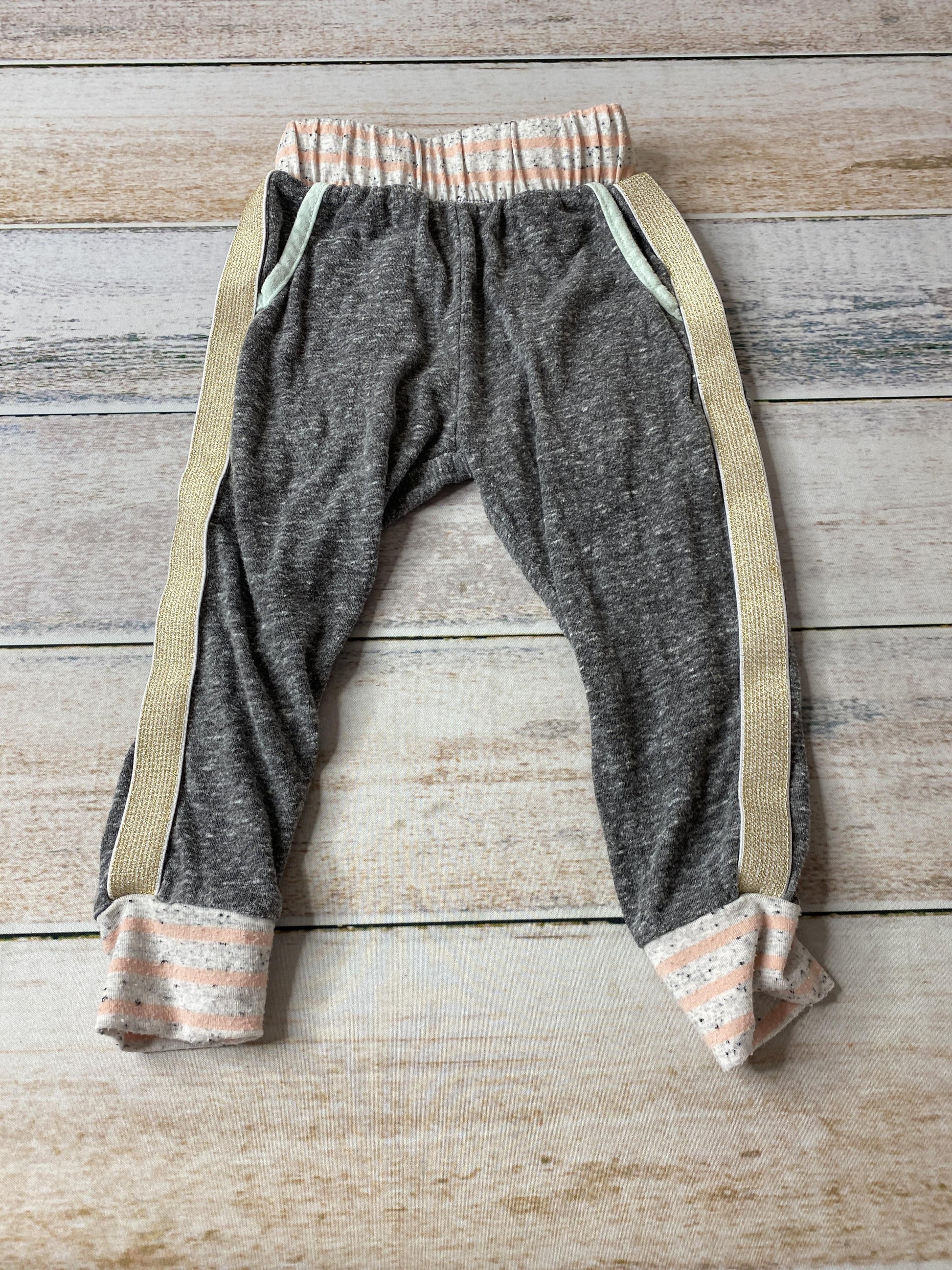 Miki miette Girls Grey | Gold Pants Size: 18 months Grey | Gold