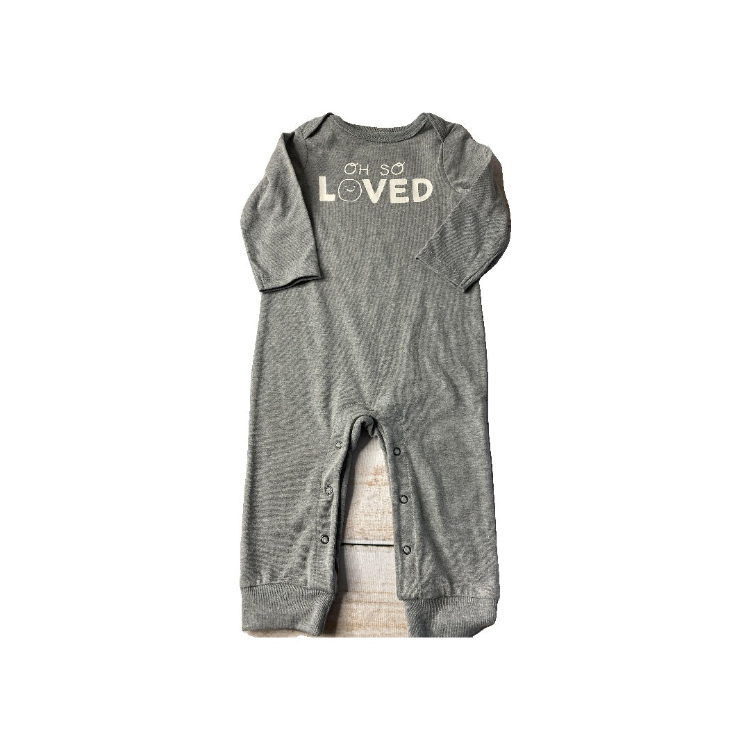 Cat & Jack Unisex Grey | Graphic Long Sleeve Outfit Size: 6-9 months Grey | Graphic