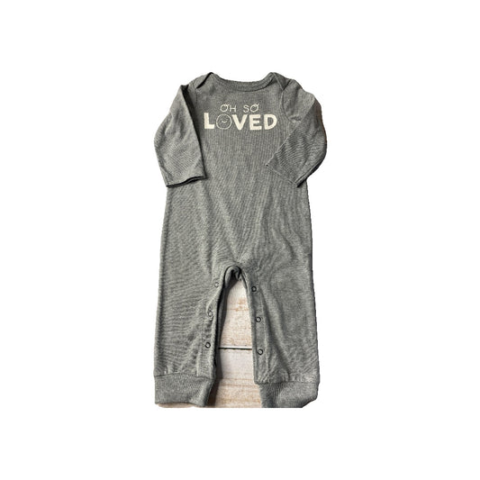 Cat & Jack Unisex Grey | Graphic Long Sleeve Outfit Size: 6-9 months Grey | Graphic