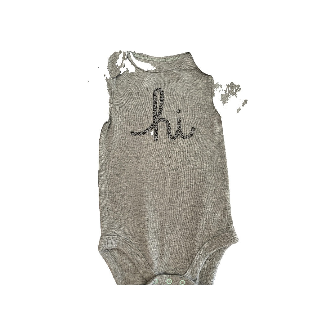 Cloud Island Boys Grey | Graphic Onesie Size: 12M Grey | Graphic