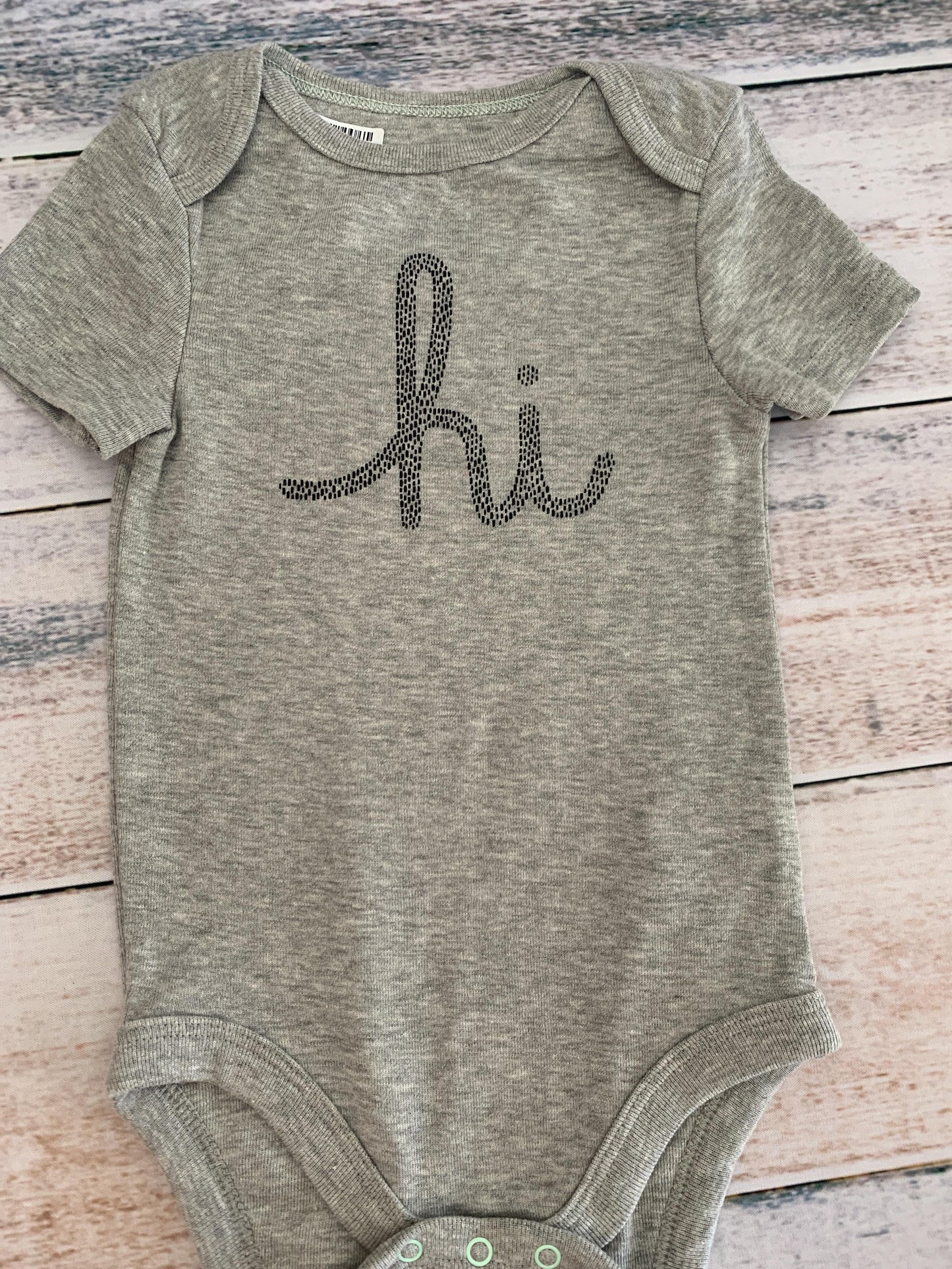 Cloud Island Boys Grey | Graphic Onesie Size: 12M Grey | Graphic