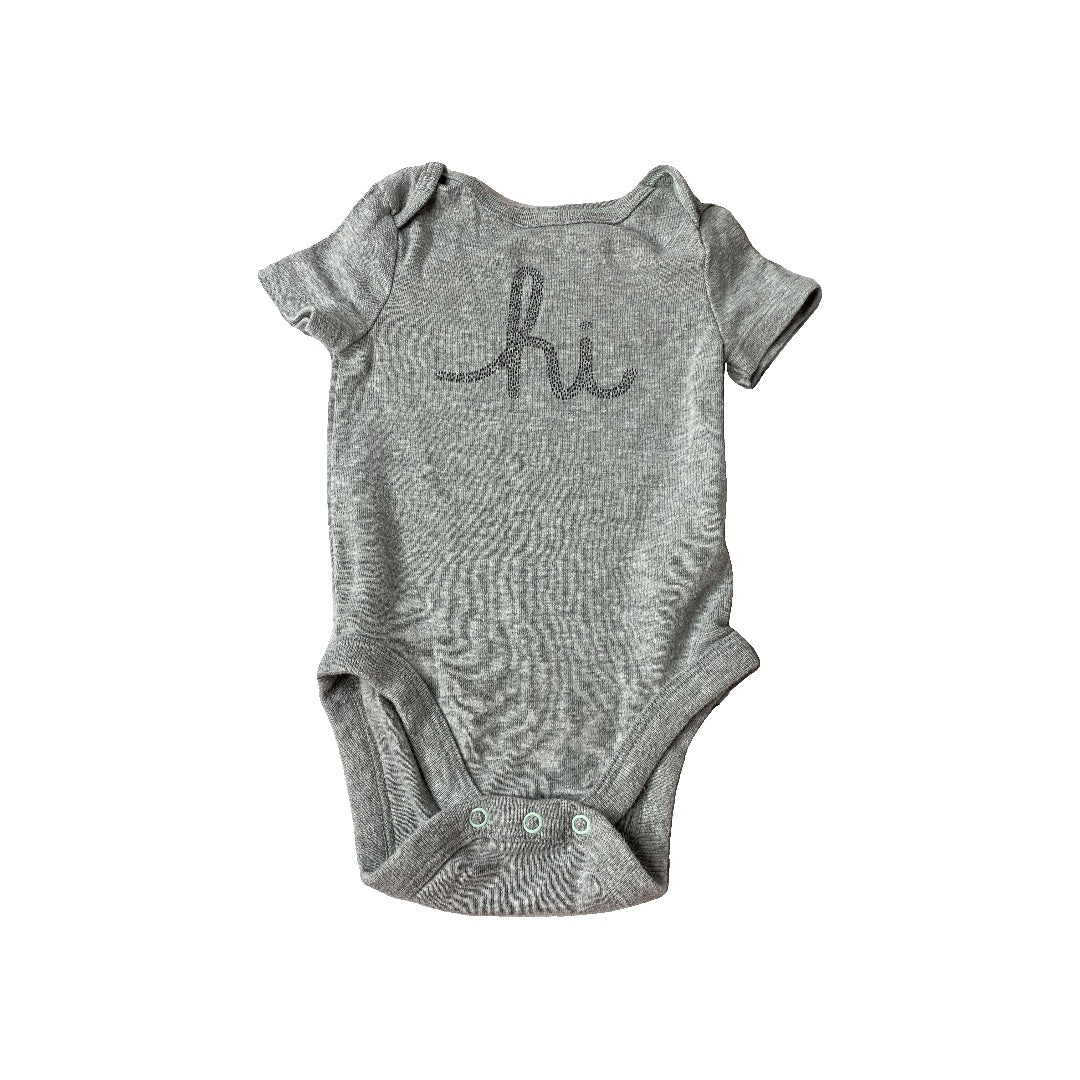 Cloud Island Boys Grey | Graphic Onesie Size: 6-9 months Grey | Graphic