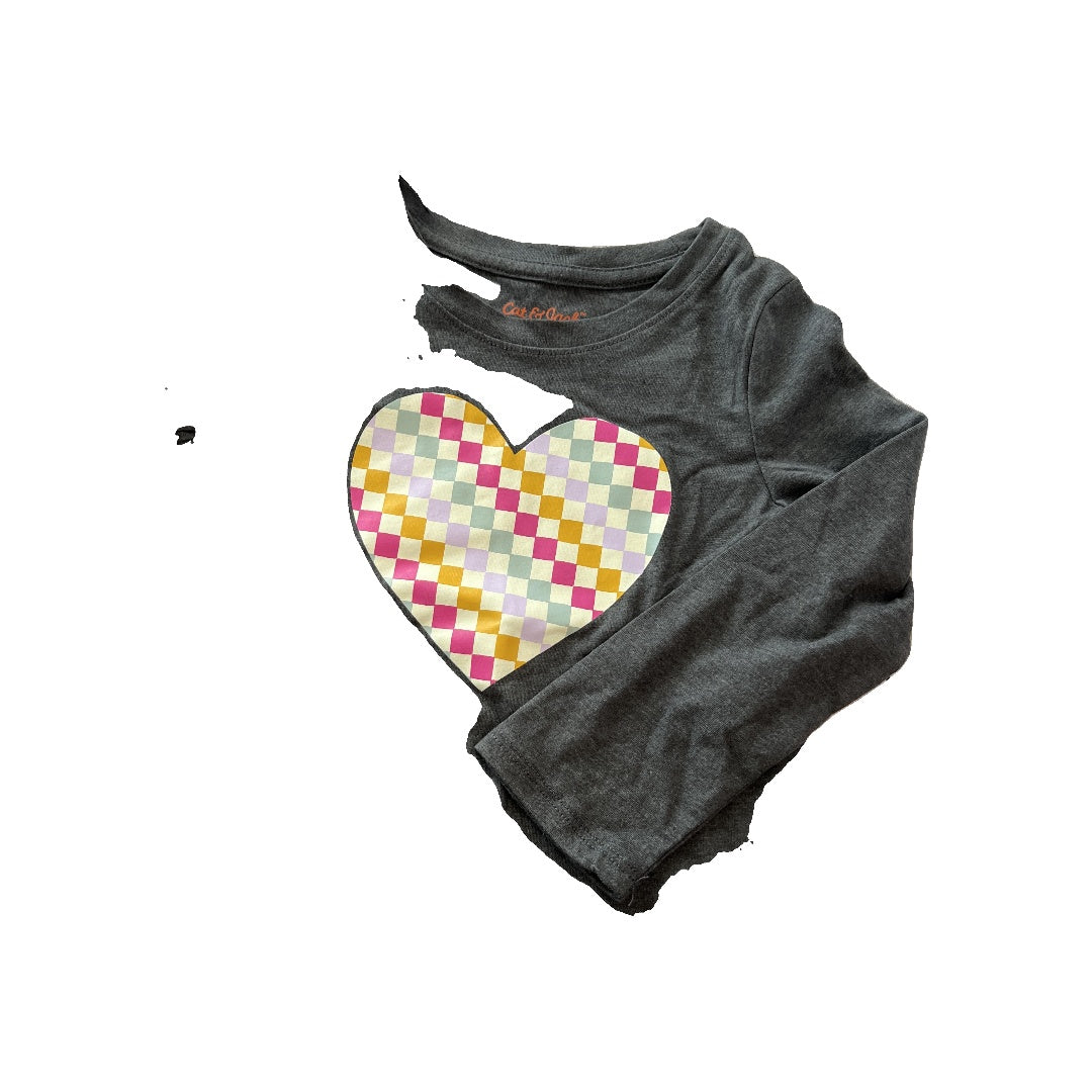 Cat & Jack Girls Grey | Graphic Long Sleeve Shirt Size: 3T Grey | Graphic