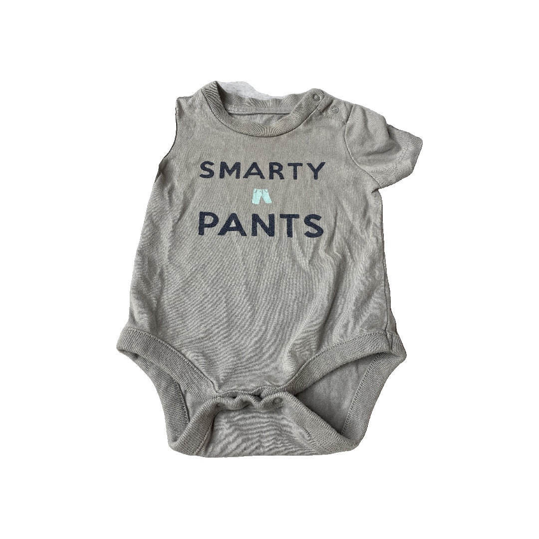 Gap Boys Grey | Graphic Onesie Size: 0-3 months Grey | Graphic