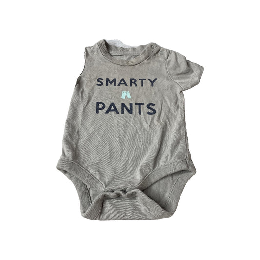 Gap Boys Grey | Graphic Onesie Size: 0-3 months Grey | Graphic