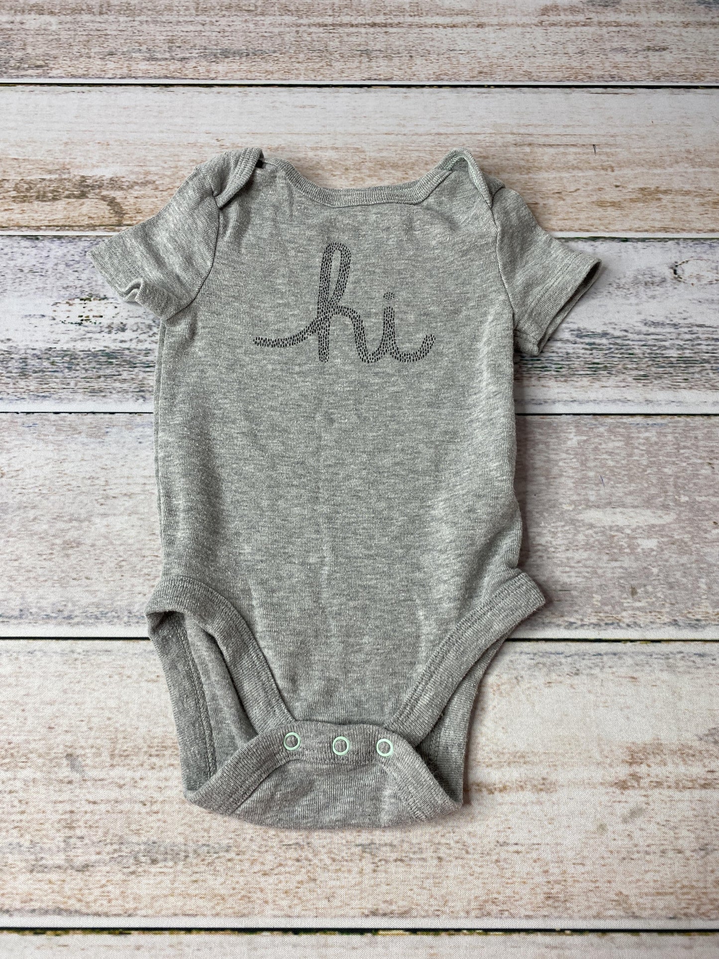 Cloud Island Boys Grey | Graphic Onesie Size: 6-9 months Grey | Graphic