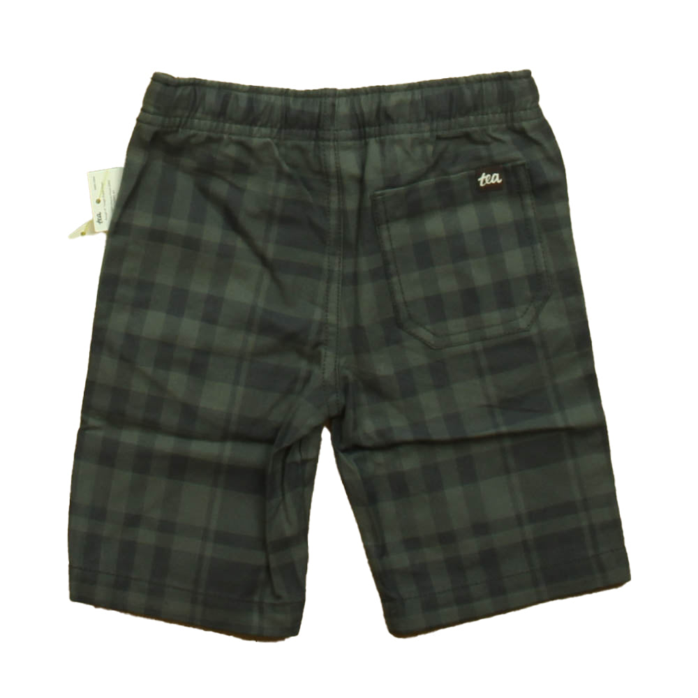 Tea Boys Grey | Green Plaid Shorts Size: 2T Grey | Green Plaid