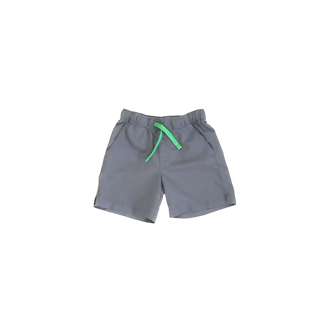 Primary Boys Grey | Green Athletic Shorts Size: 4-5T Grey | Green