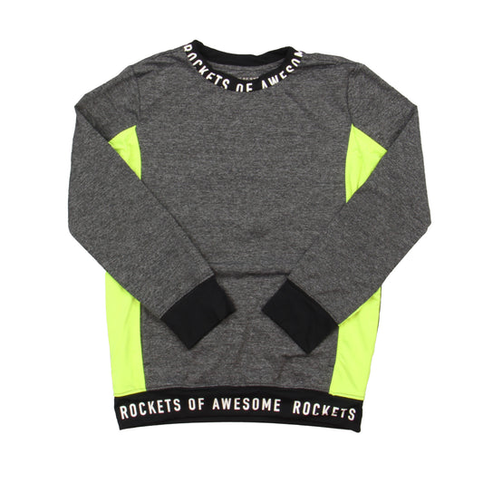 Rockets Of Awesome Boys Grey | Green Athletic Top Size: 5T Grey | Green
