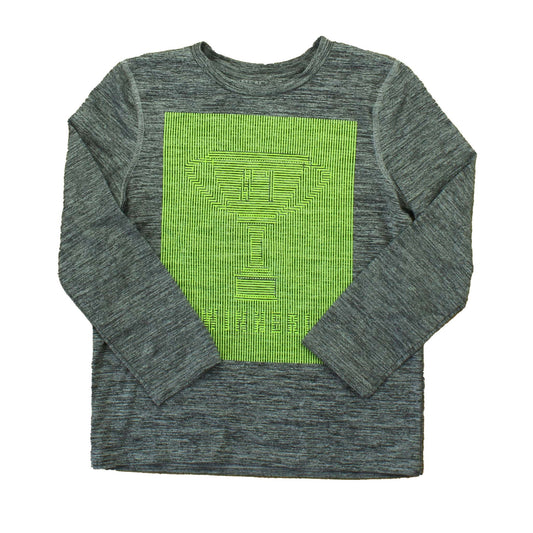 Rockets Of Awesome Boys Grey | Green Long Sleeve T-Shirt Size: 6 Years