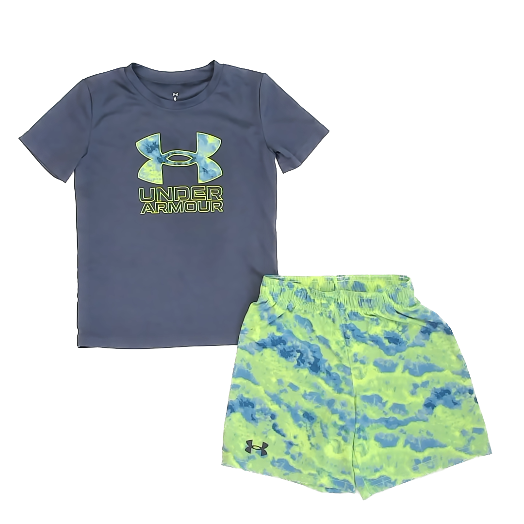 Under Armour Boys Grey | Green Sportswear Size: 9 Grey | Green