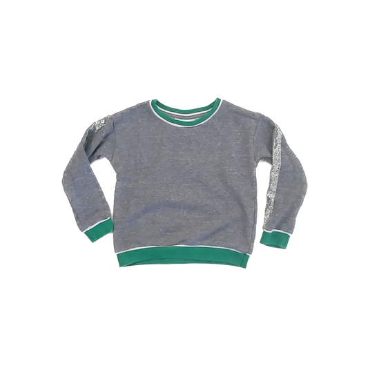Rockets Of Awesome Girls Grey | Green Sweatshirt Size: 4T Grey | Green