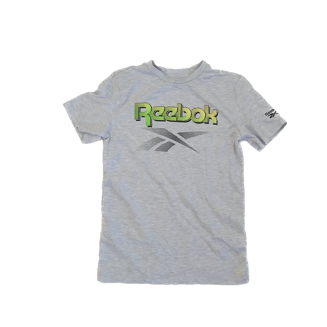 Reebok Boys Grey | Green T-Shirt Size: 10 - 12 Years Grey | Green