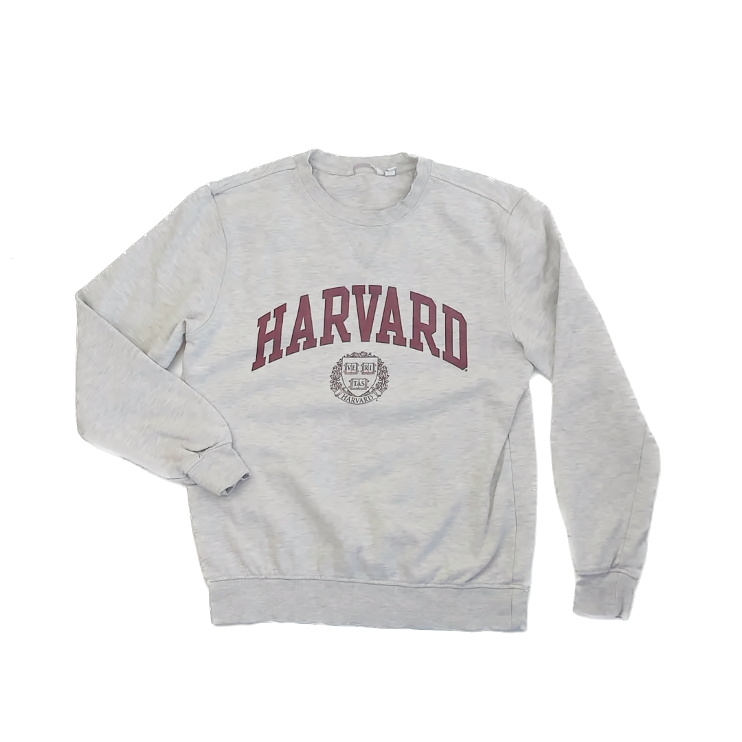 camp david Unisex Grey "Harvard" Sweatshirt Size: Adult S Grey "Harvard"