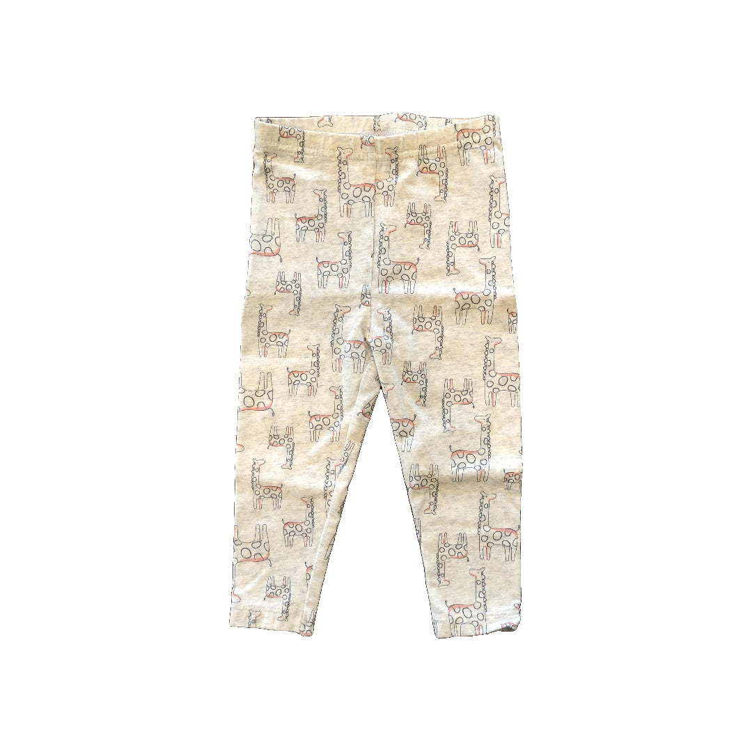 Carters Unisex Grey | Heather | animals | cream Pants Size: 18 months Grey | Heather | animals | cream