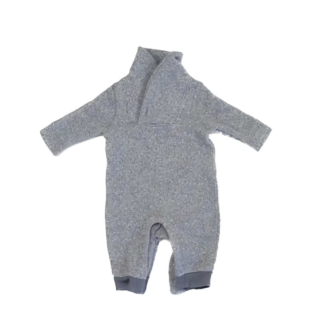 Old Khaki Unisex Grey Heather Onesie Size: 0-3 Months Grey Heather
