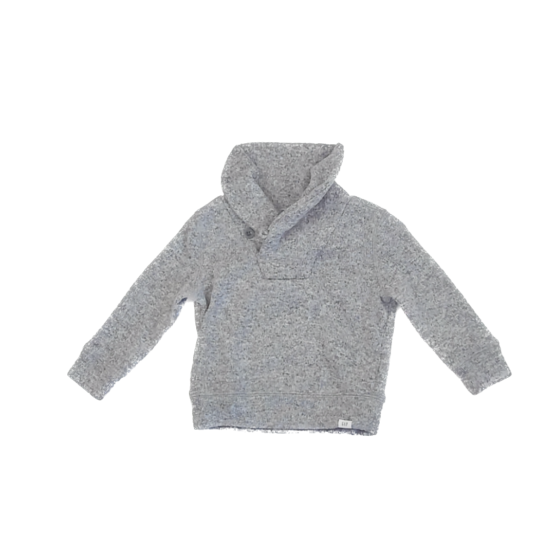 Gap Boys Grey Heather Sweater Size: 18-24 Months Grey Heather