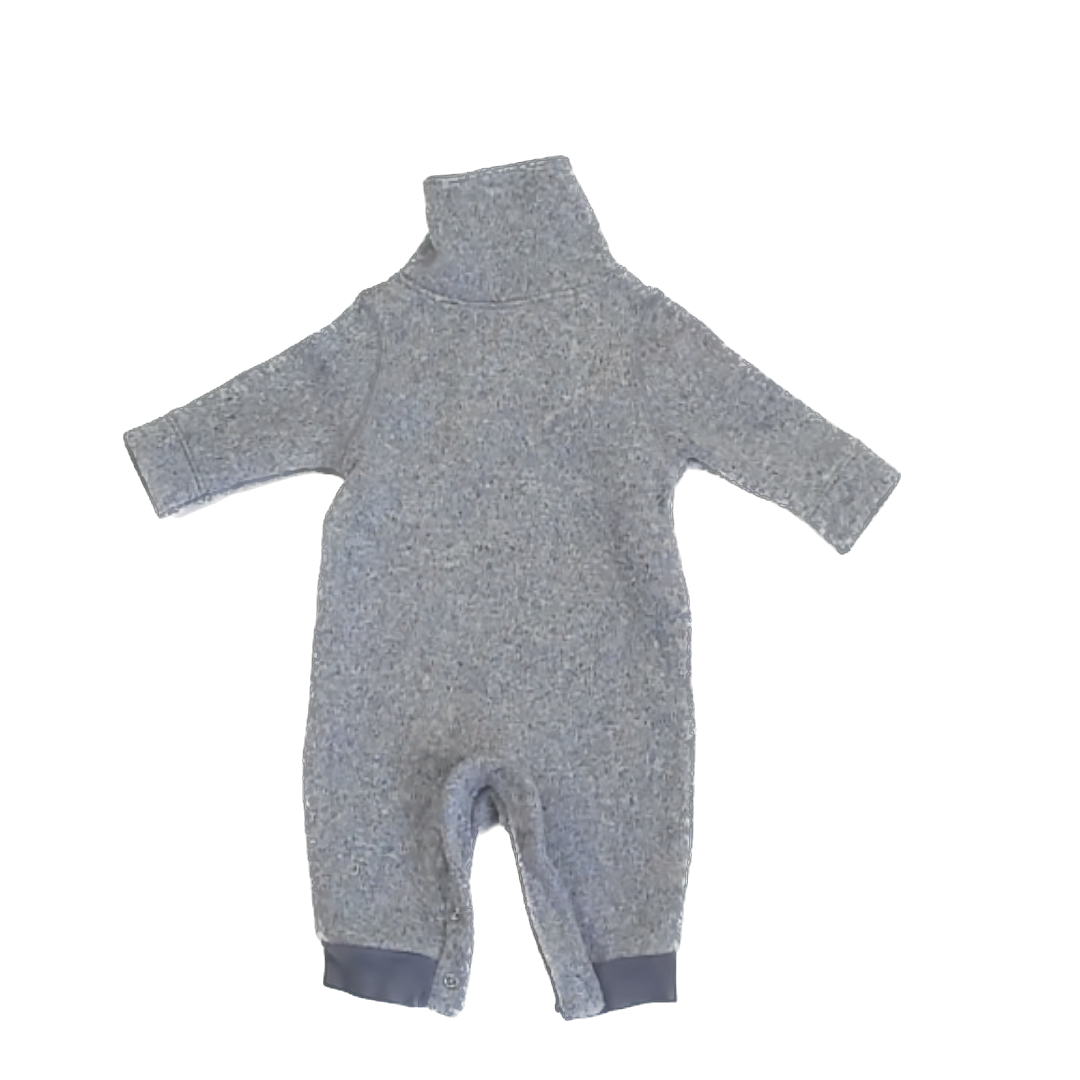 Old Khaki Unisex Grey Heather Onesie Size: 0-3 Months Grey Heather