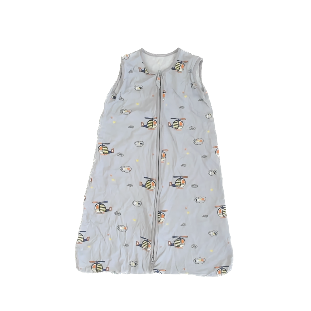 Till You Boys Grey | Helicopter Sleepsack Size: 6-12 Months Grey | Helicopter