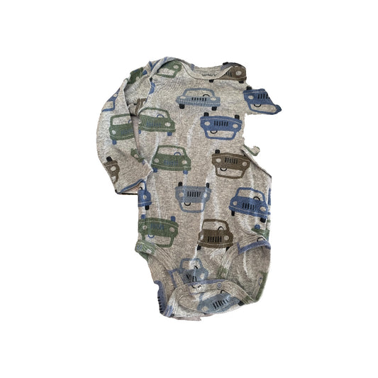 Carters Unisex Grey | Light Blue | Brown | light green Onesie Size: 12 months Grey | Light Blue | Brown | light green