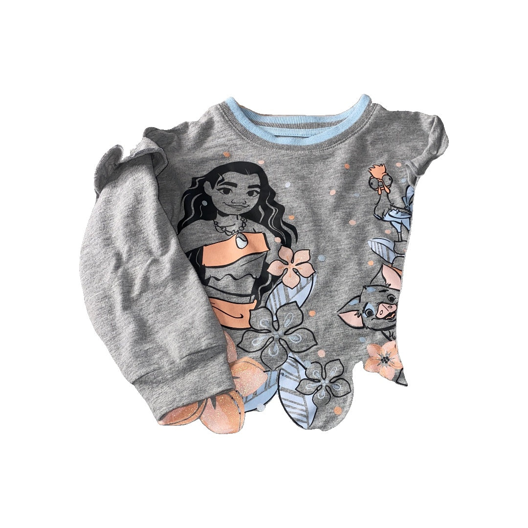 Disney Girls Grey | Light Blue | pink Sweater Size: 4T Grey | Light Blue | pink