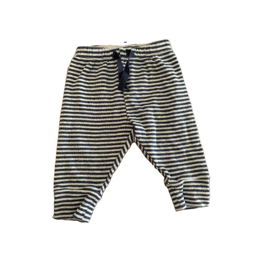 Gap Boys Grey | Light Blue | Striped Pants Size: 0-3 months Grey | Light Blue | Striped