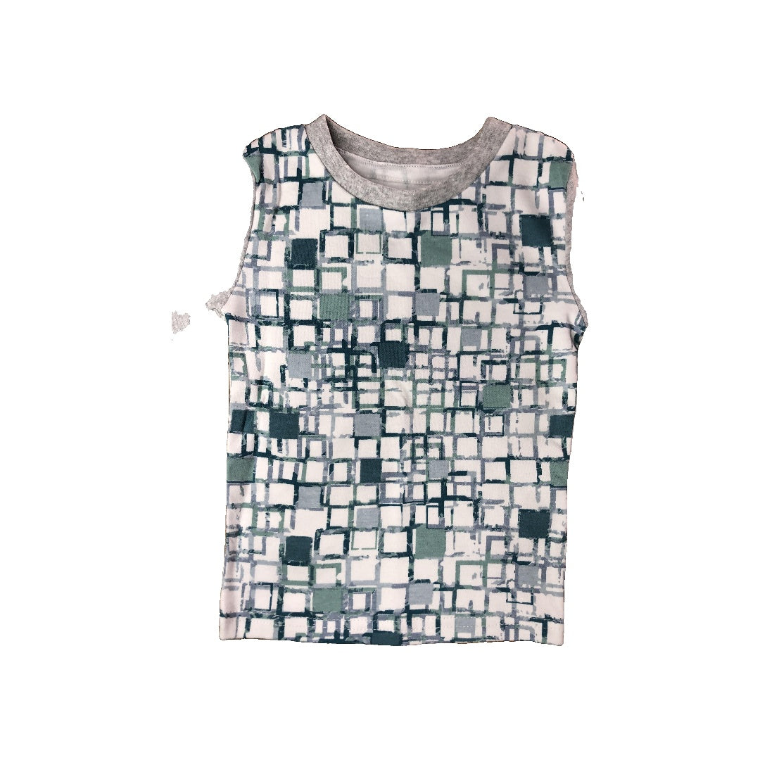 asher and olivia Unisex Grey | Light Blue | White Pajamas Size: 18 months Grey | Light Blue | White